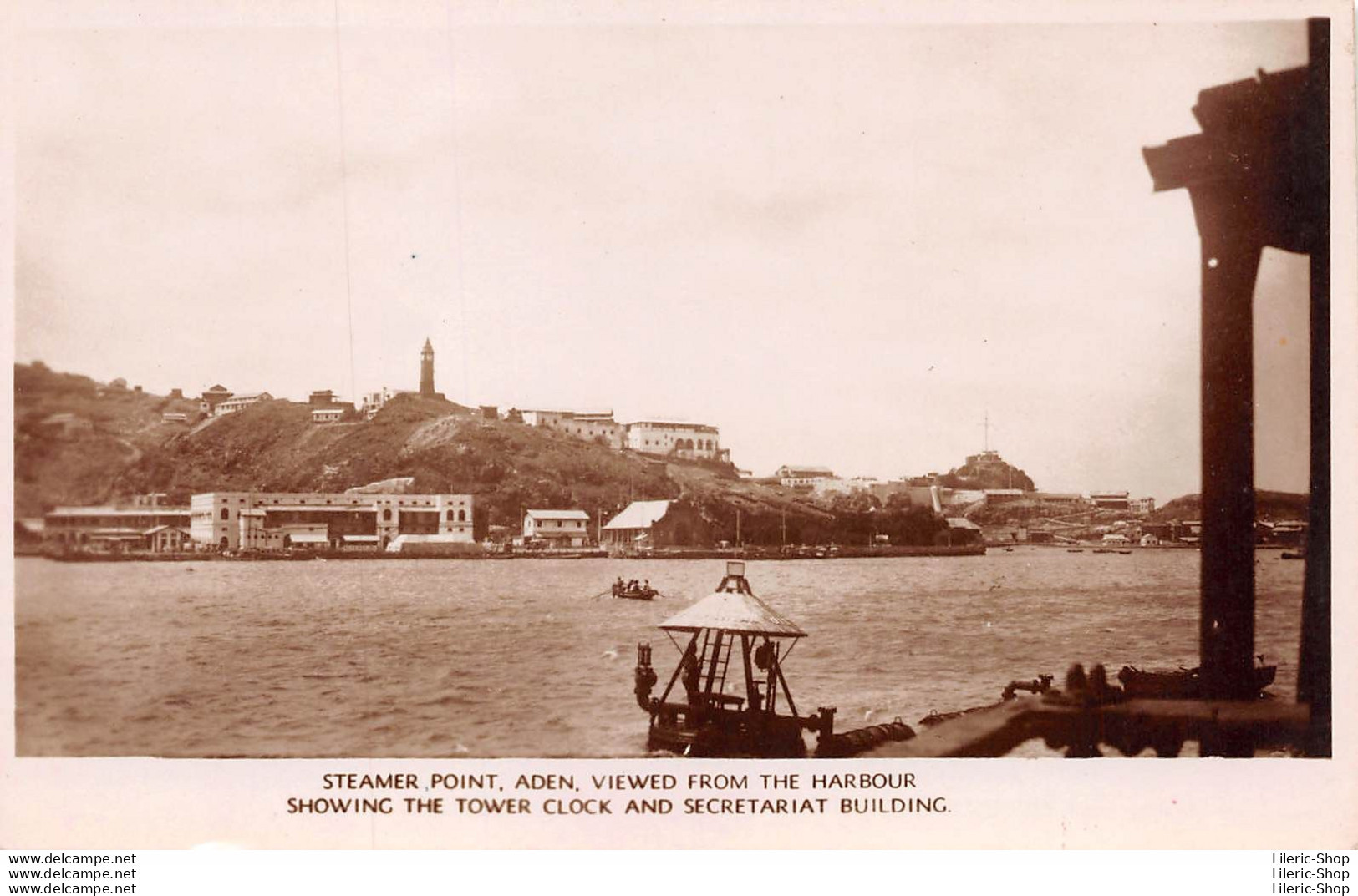 Aden ± 1930 - Steamer Point - Viewed From The Harbour Showing The Tower Clock - Photographed By A. ABASSI - Yémen