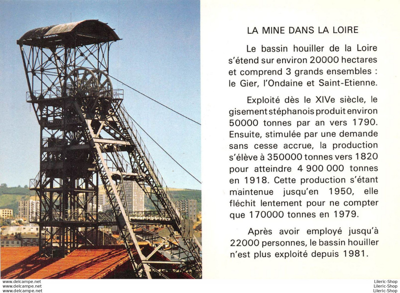 SAINT-ÉTIENNE (42) CPM  ±1980 -  Charbonnage - Mine - Le Puits Couriot -Éditions De La Morlandière - Saint Etienne