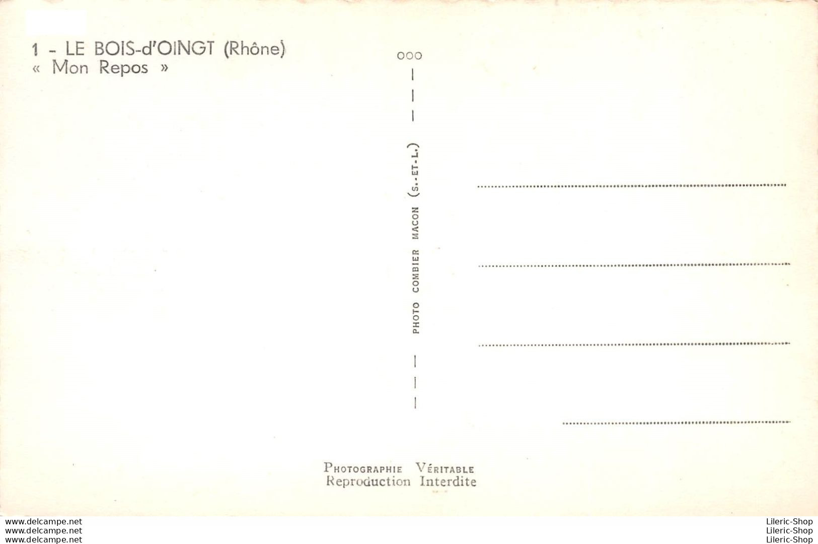 LE BOIS D'OINGT (69) CPSM  ± 1960 -  ''Mon Repos'' - Maison De Convalescence - Éd. COMBIER - Le Bois D'Oingt