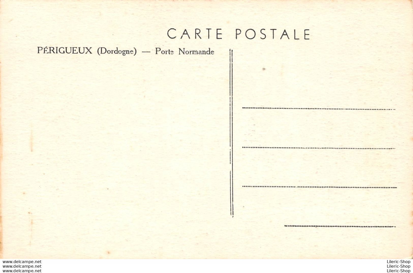 PÉRIGUEUX (24) CPA ±1930 - Porte Normande - - Périgueux
