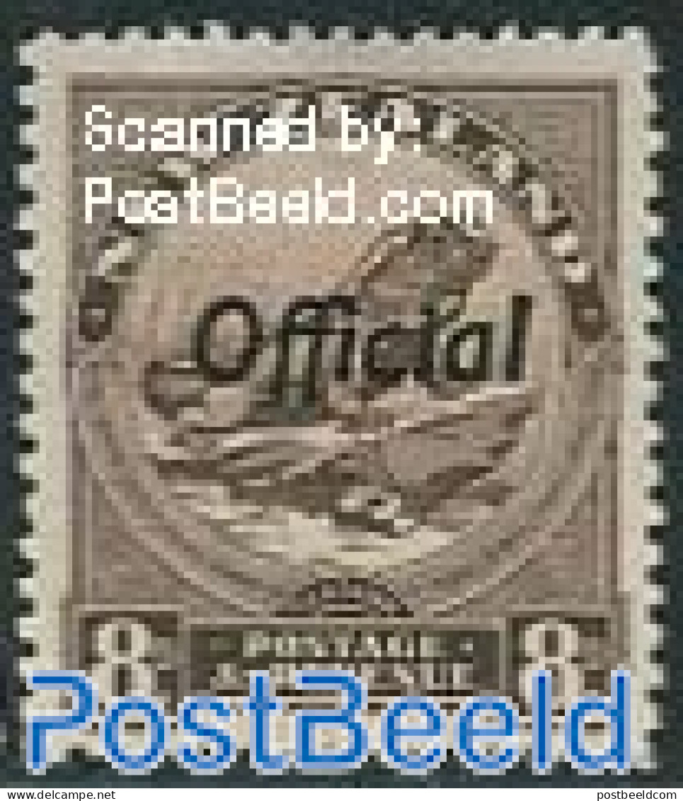 New Zealand 1937 8p, On Service, Stamp Out Of Set, Mint NH, Nature - Autres & Non Classés