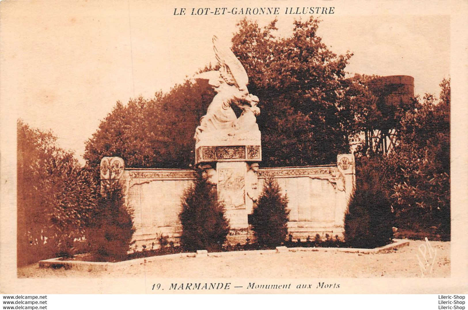 MARMANDE (47) CPA 1944 -  Monument Aux Morts - Éd. BROUSTET - Marmande