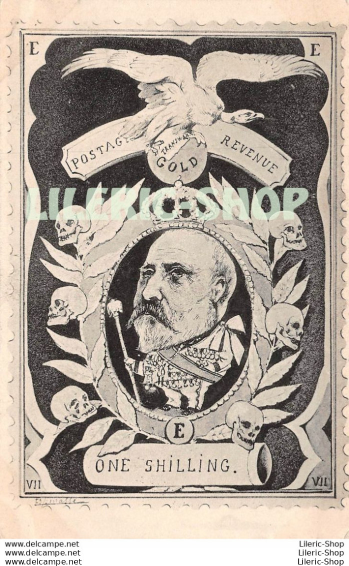 CPA Précurseur Politique Caricature Satirique  - Édouard VII Souverain Britannique Au Transvaal - Signé ESPINASSE - Satiriques