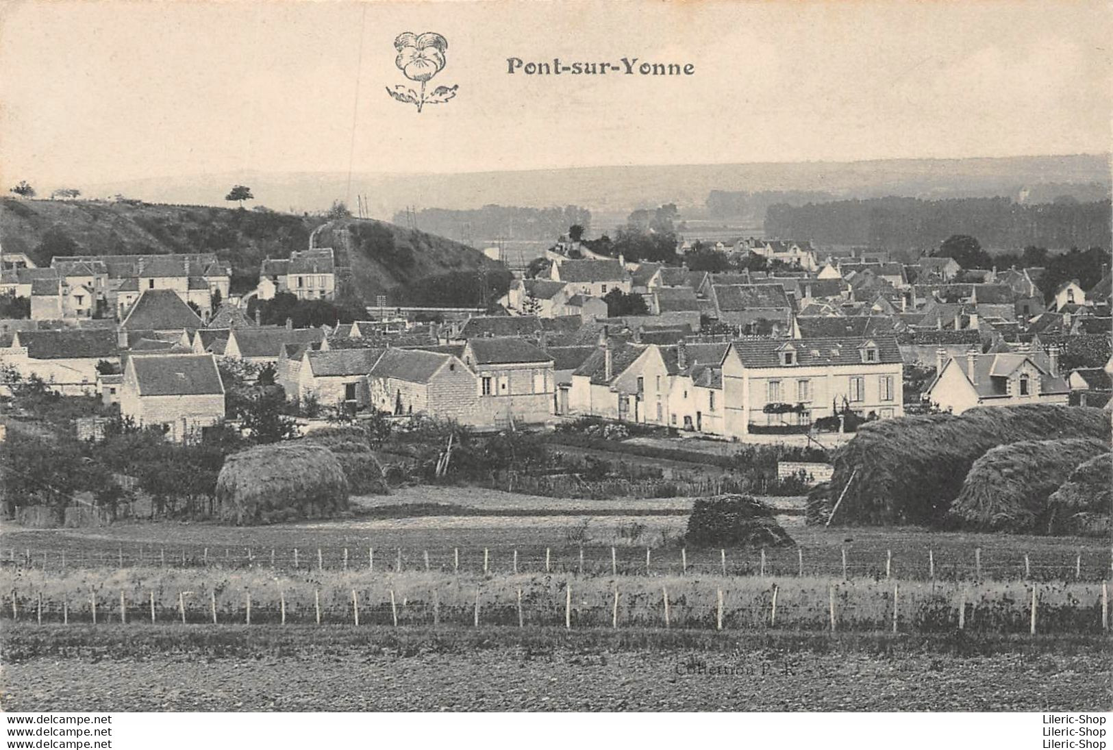 PONT-sur-YONNE (89) CPA ±1920 - Vue Générale- Coll. P.R. - Pont Sur Yonne