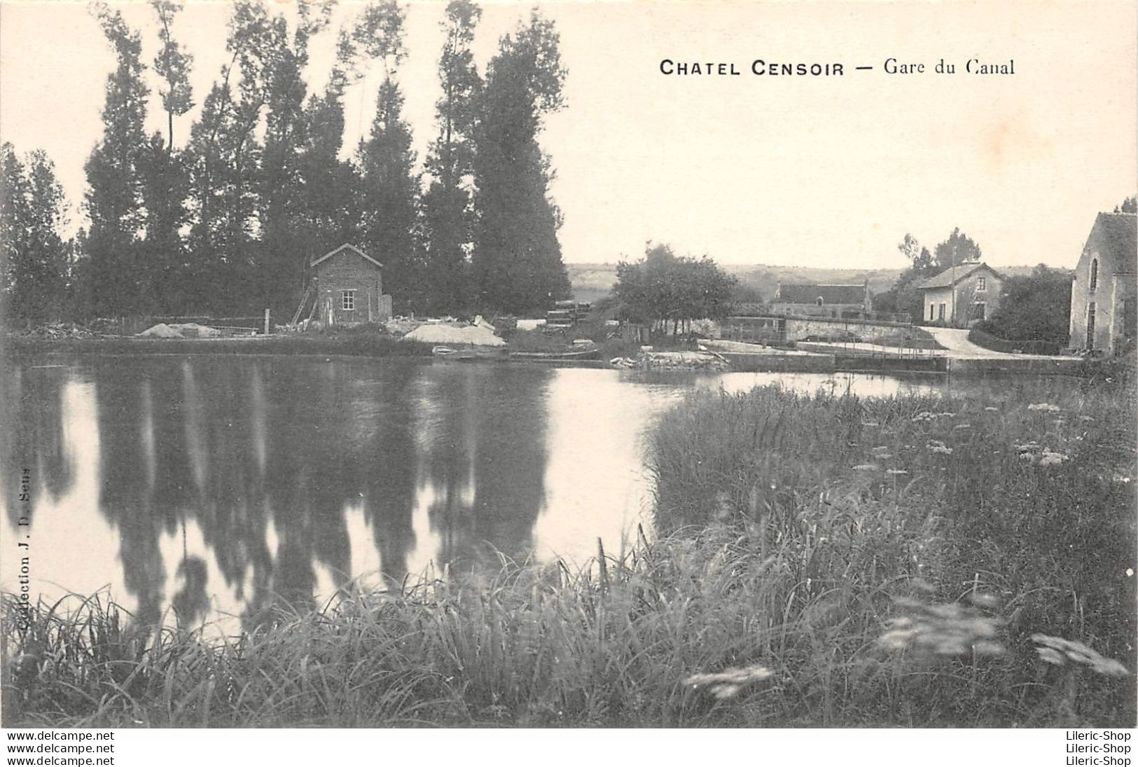 CHATEL-CENSOIR (89) La Gare Du Canal - Coll. J.D à SENS - Autres & Non Classés