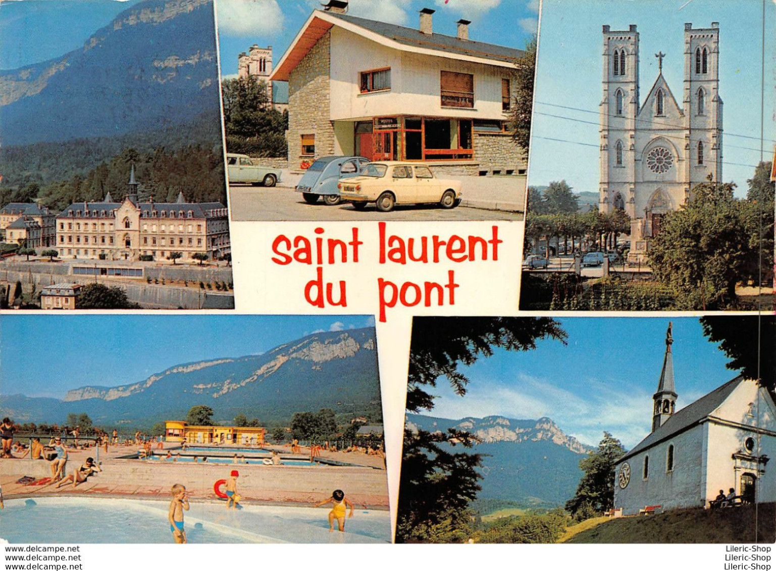 SAINT-LAURENT-DU-PONT (38) Multivues -  Automobiles CITROËN 2cv - SIMCA 1000 - Éd. J. CELLARD - Saint-Laurent-du-Pont