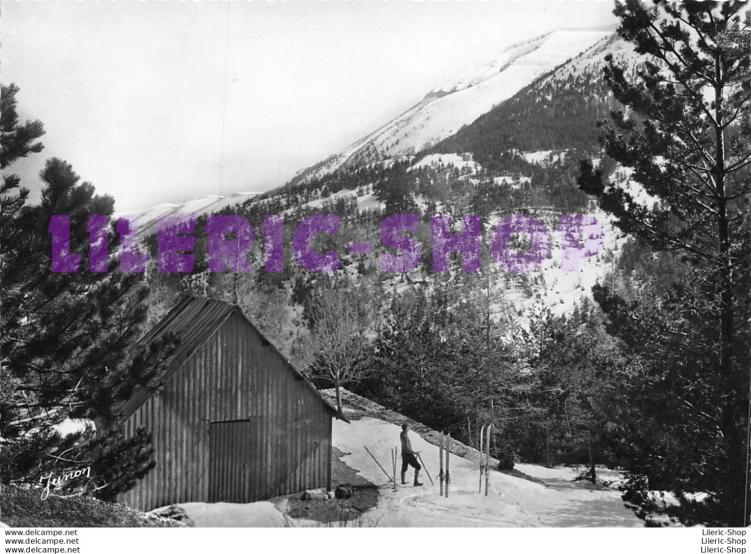 MONT-VENTOUX (84) CPSM ±1960 - Plateau Du Contrat - Cabane Forestière - Skieur - Ed. MEYER - Autres & Non Classés