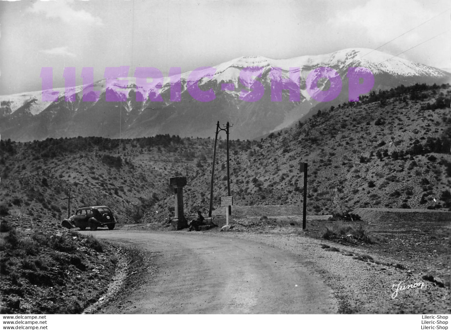 MONT-VENTOUX (84) CPSM ±1960 - Versant Nord Vu Du Col De Fontaube - Automobile - Ed. MEYER - Autres & Non Classés