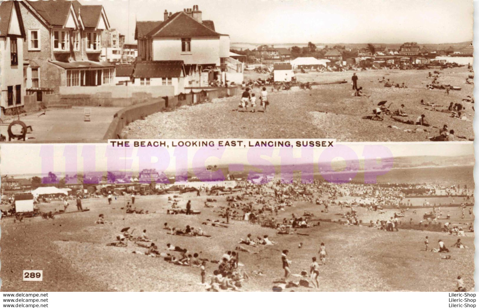 LANCING (SUSSEX)  1953 -  The Beach, Looking East - Autres & Non Classés