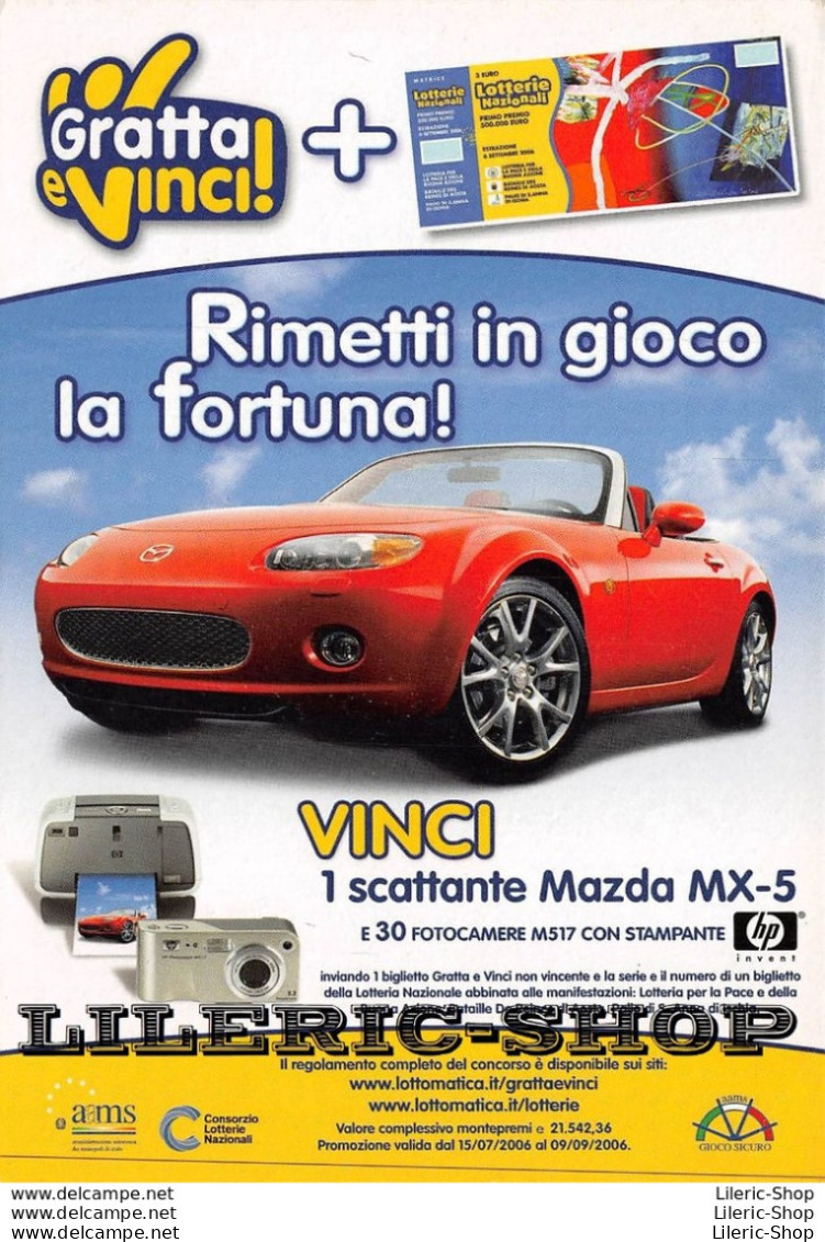 LOTTERIE NAZIONALI - Automobile MAZDA MX-5 - Publicité