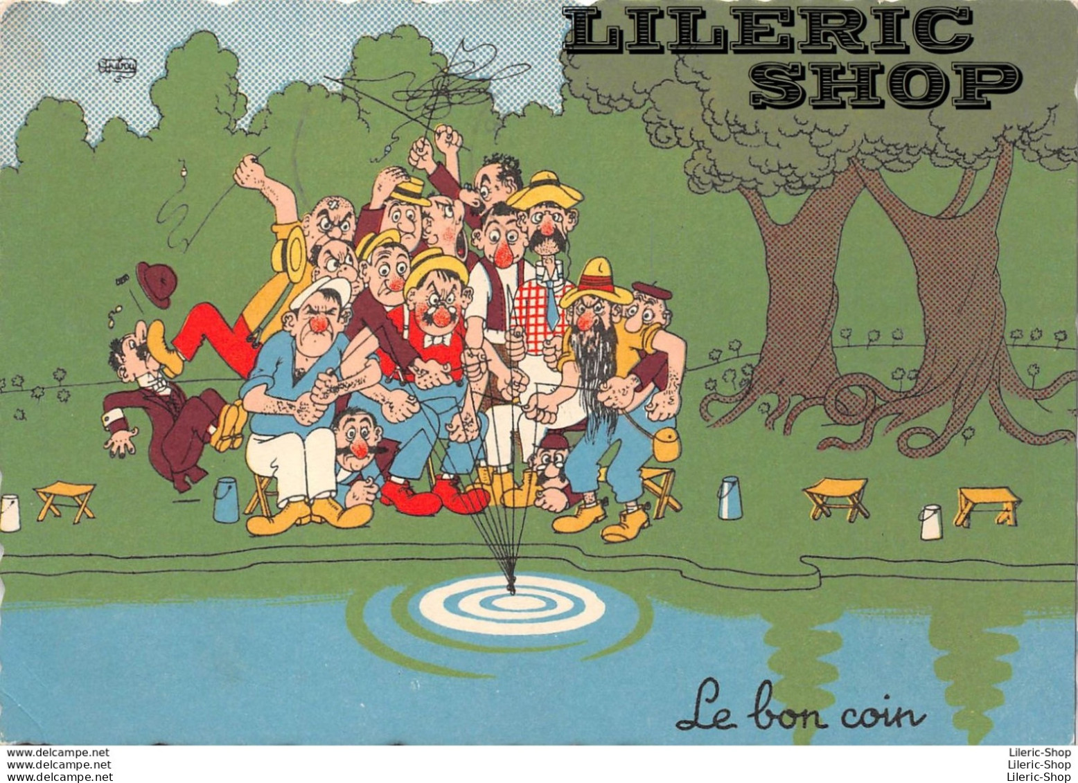 HUMOUR - PÊCHE -  ILLUSTRATEUR A. DUBOUT 1960 ▬ LES PÊCHEURS " LE BON COIN " - Dubout