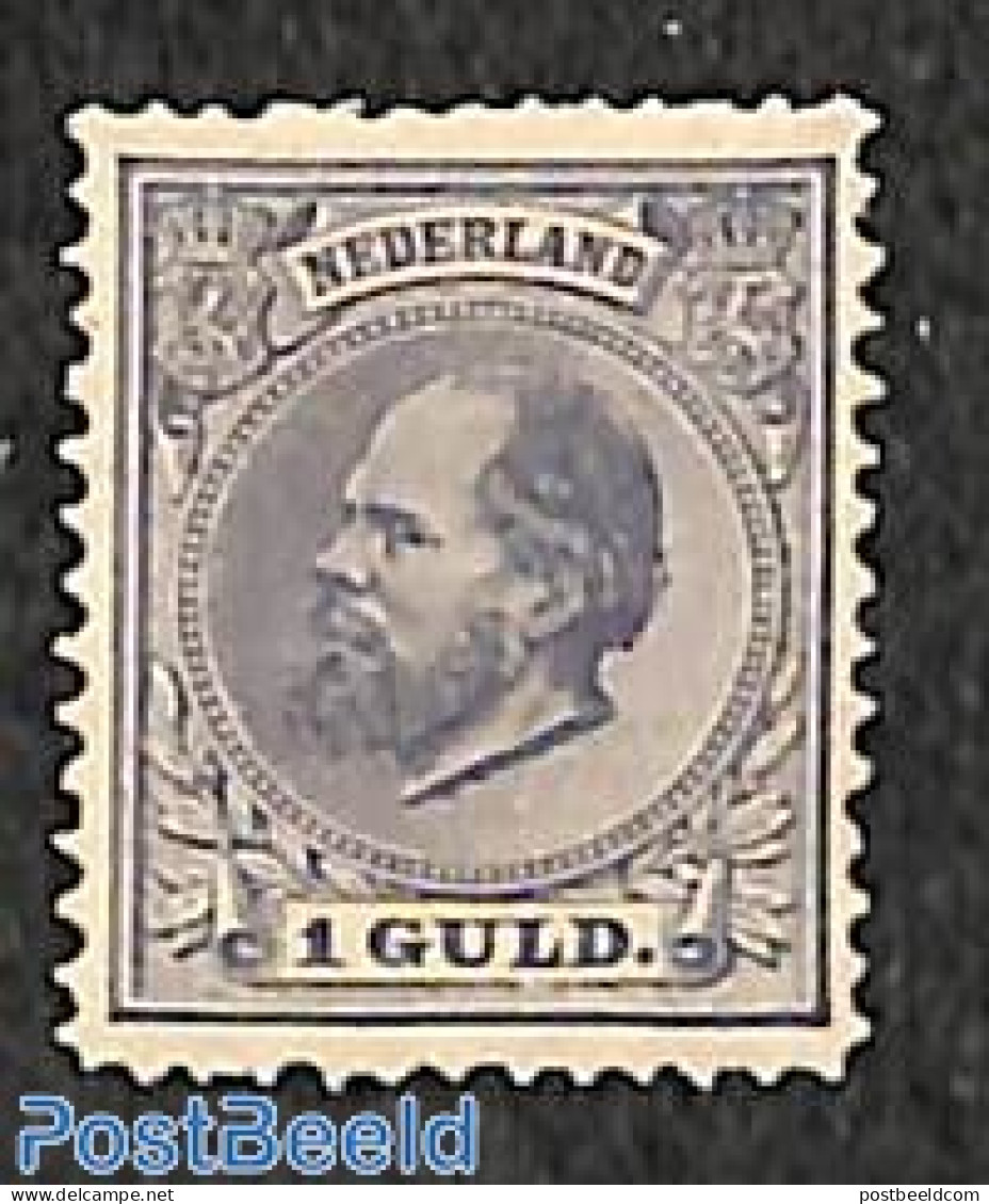 Netherlands 1872 1gld, Stamp Out Of Set, Unused (hinged) - Unused Stamps