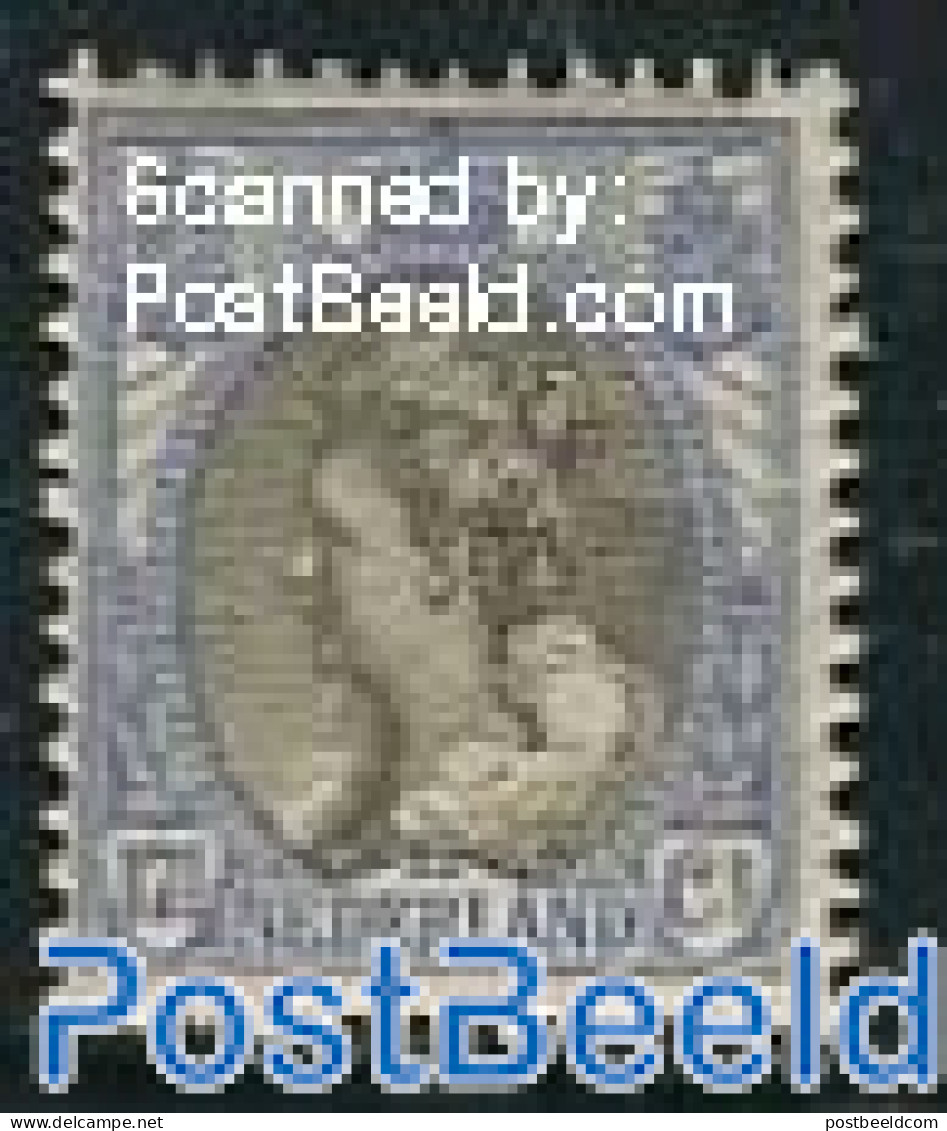 Netherlands 1899 17.5c Ultramrin, Black, Stamp Out Of Set, Unused (hinged) - Ongebruikt