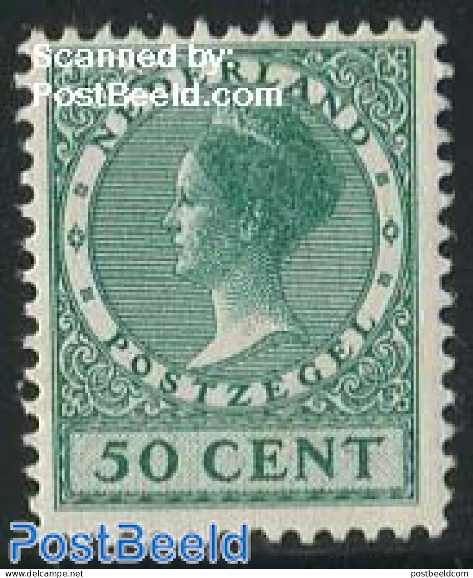 Netherlands 1924 50c, Without WM,  Stamp Out Of Set, Unused (hinged) - Neufs