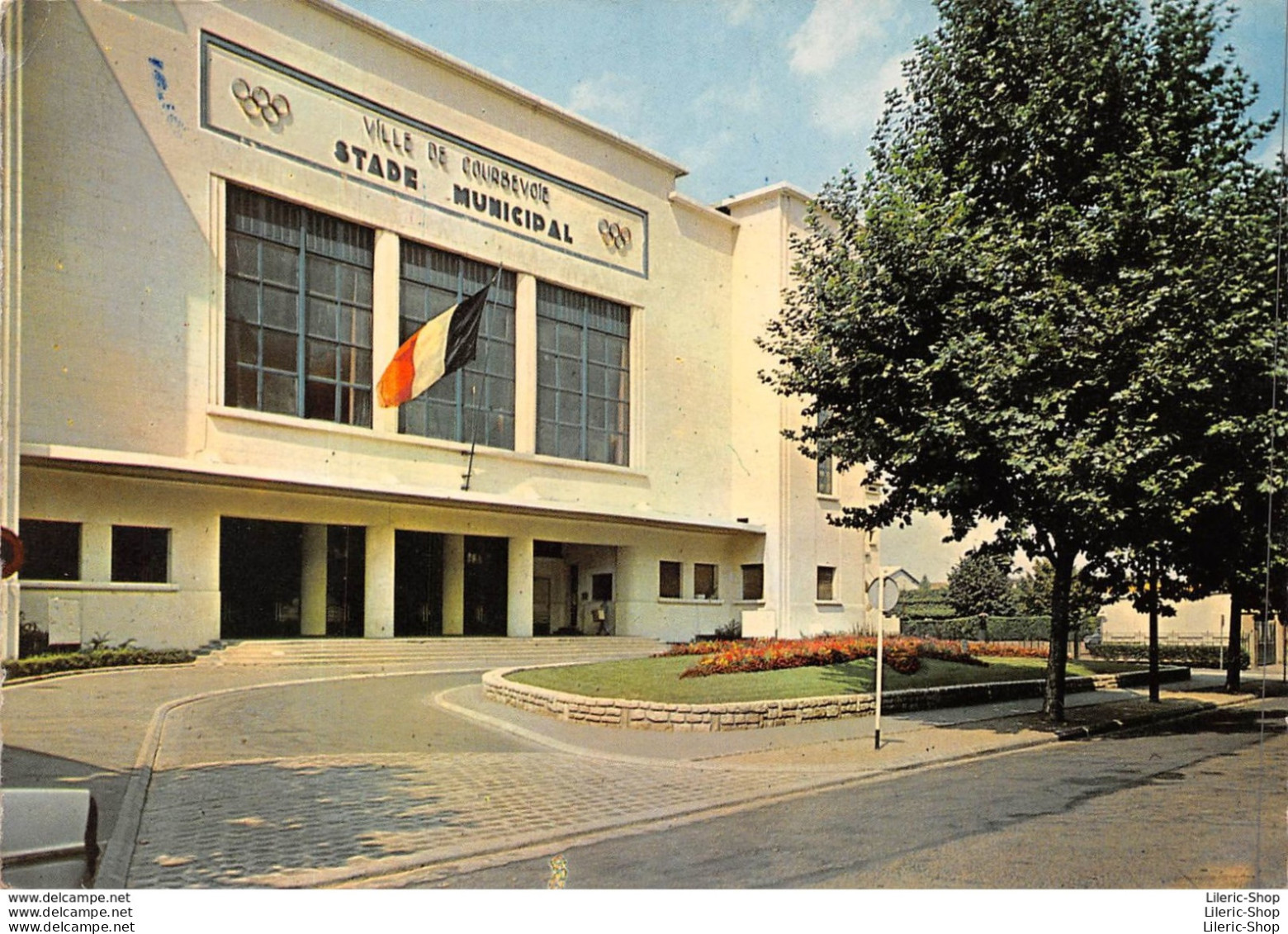 COURBEVOIE  (92) ▬ Le Stade Municipal - Photogravure RAYMON - Brunoy - Courbevoie