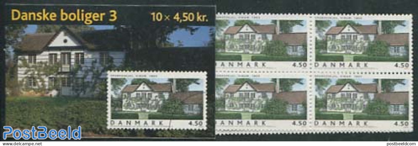 Denmark 2004 Houses Booklet, Mint NH, Stamp Booklets - Ongebruikt