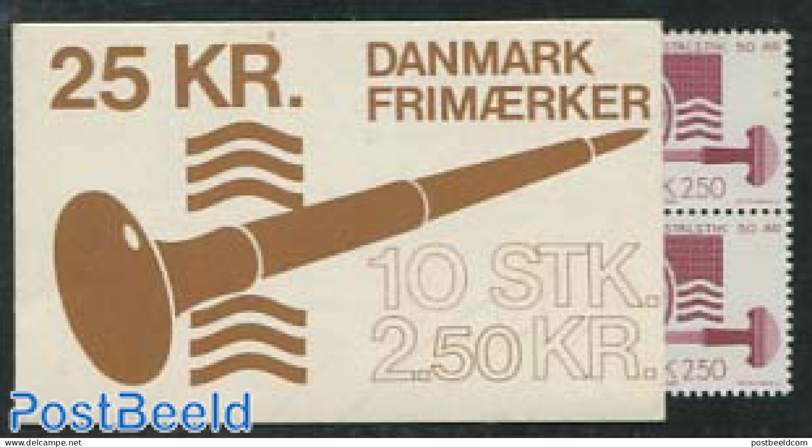 Denmark 1983 Engraved Styamps Booklet, Mint NH, Stamp Booklets - Stamps On Stamps - Art - Printing - Unused Stamps