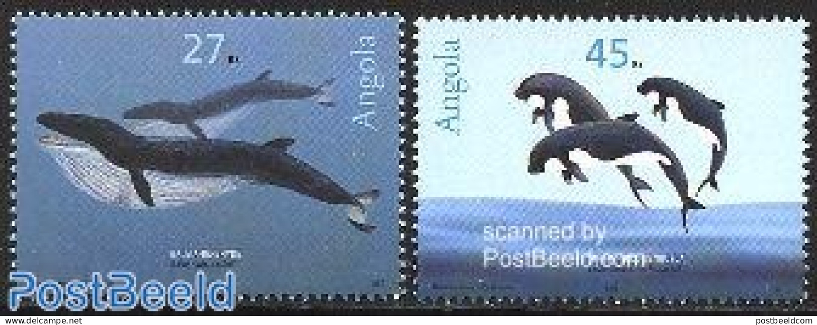 Angola 2003 Sea Mammals 2v, Mint NH, Nature - Animals (others & Mixed) - Sea Mammals - Angola