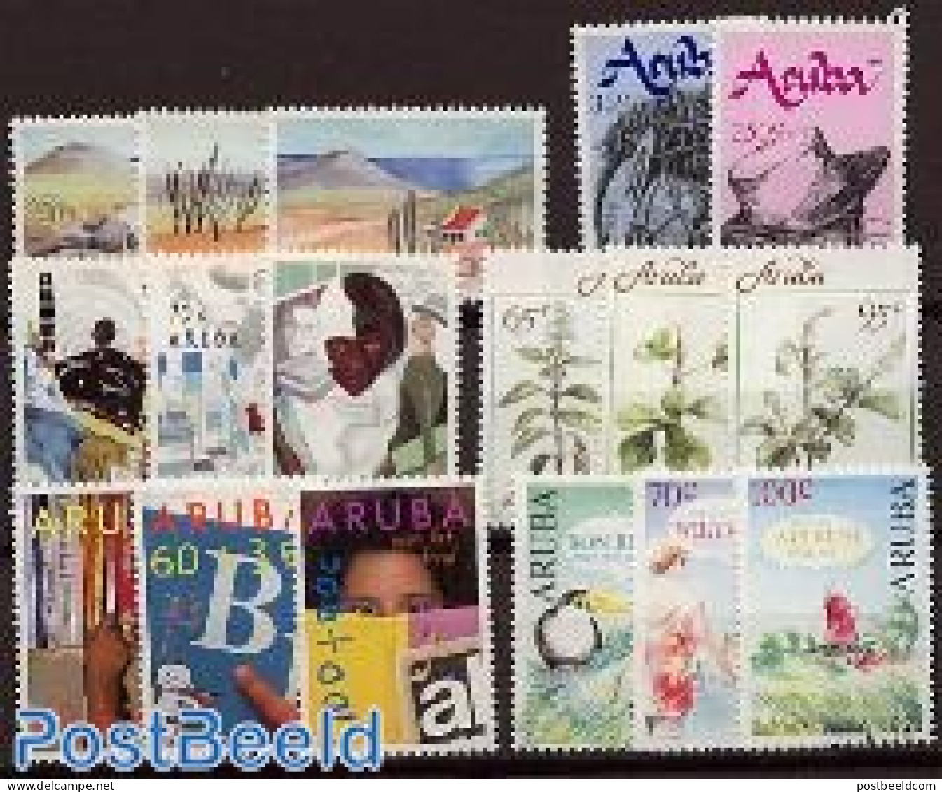 Aruba 1991 Yearset 1991 (17v), Mint NH, Various - Yearsets (by Country) - Non Classificati
