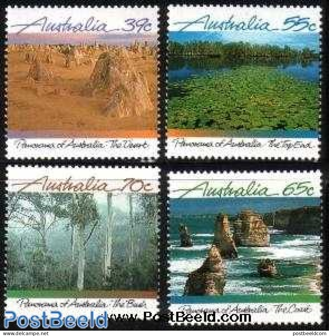 Australia 1988 Landscapes 4v, Mint NH, Nature - Trees & Forests - Ungebraucht