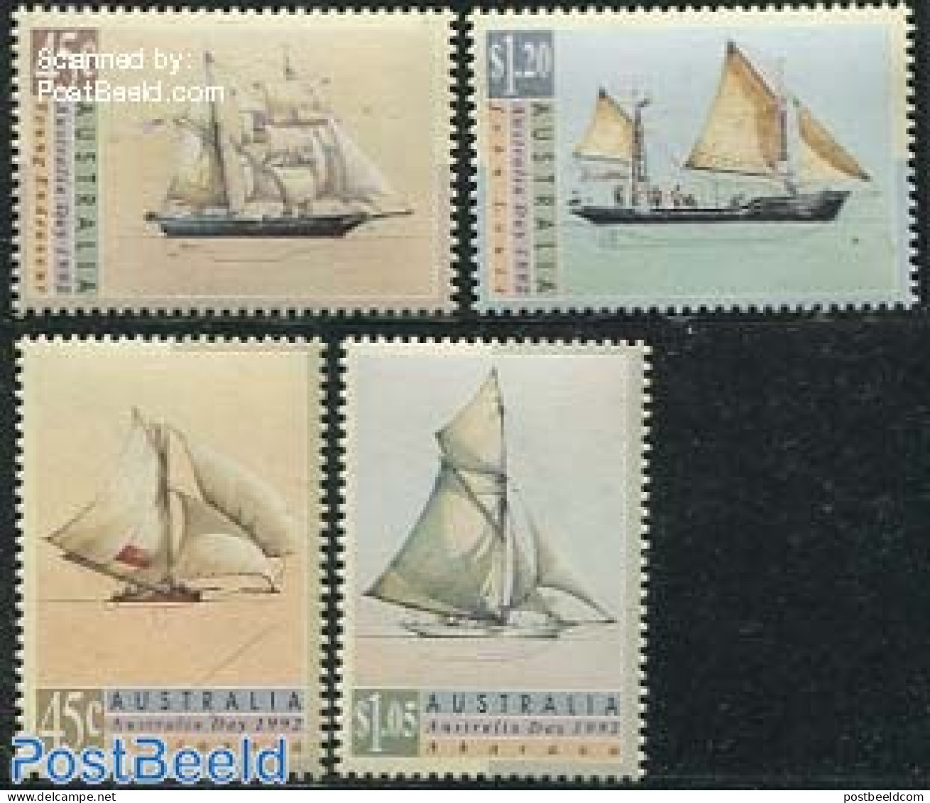 Australia 1992 Ships 4v, Mint NH, Transport - Ships And Boats - Unused Stamps
