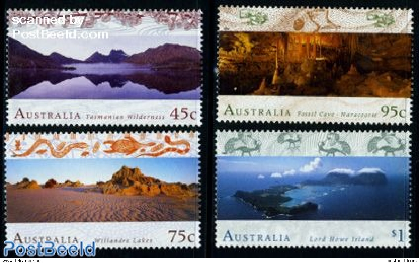 Australia 1996 Geology 4v, Mint NH, History - Geology - Unused Stamps