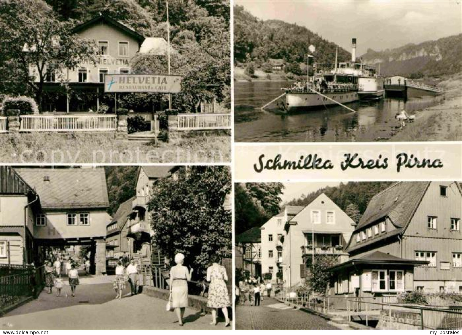 72639570 Schmilka Cafe Restaurant Helvetia Elbe Dampfer Ortspartie Schmilka - Bad Schandau