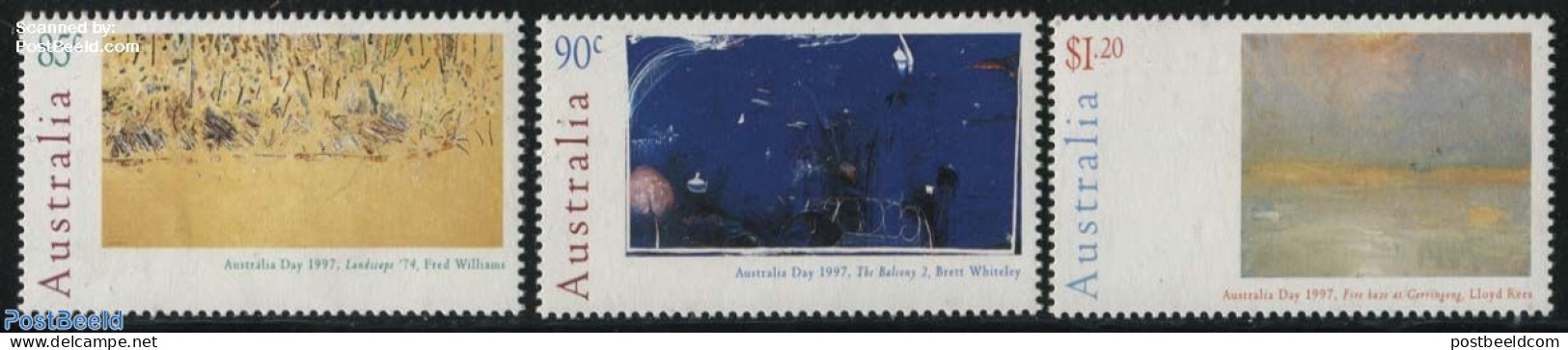 Australia 1997 Modern Paintings 3v, Mint NH, Art - Modern Art (1850-present) - Paintings - Unused Stamps