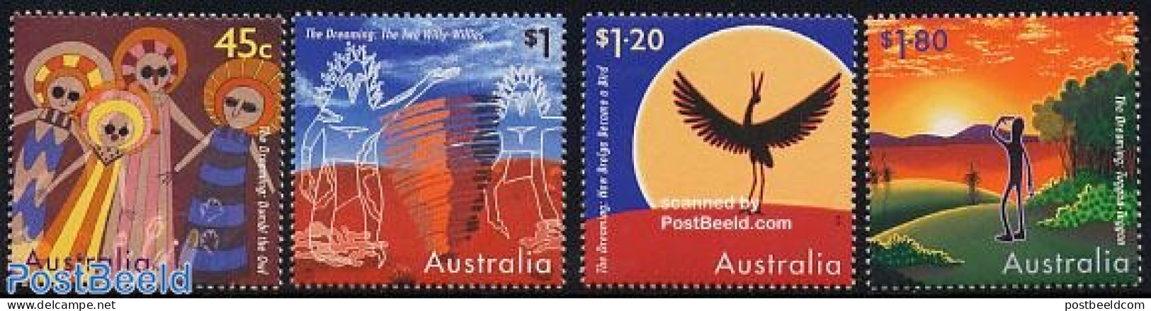 Australia 1997 Aboriginals Myth 4v, Mint NH, Nature - Birds - Art - Fairytales - Unused Stamps