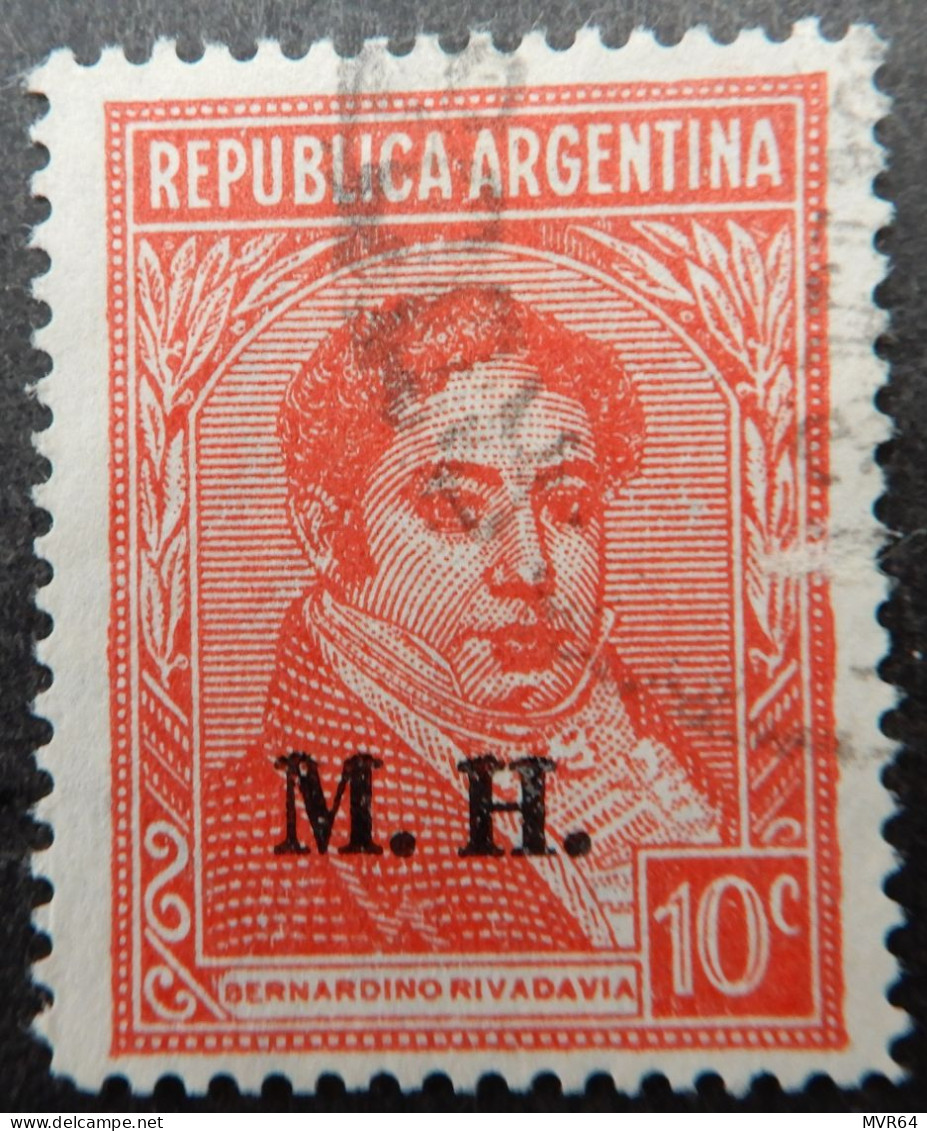 Argentinië Argentinia A 1935 (1) Bernardino Rivadavia M.H. - Oblitérés