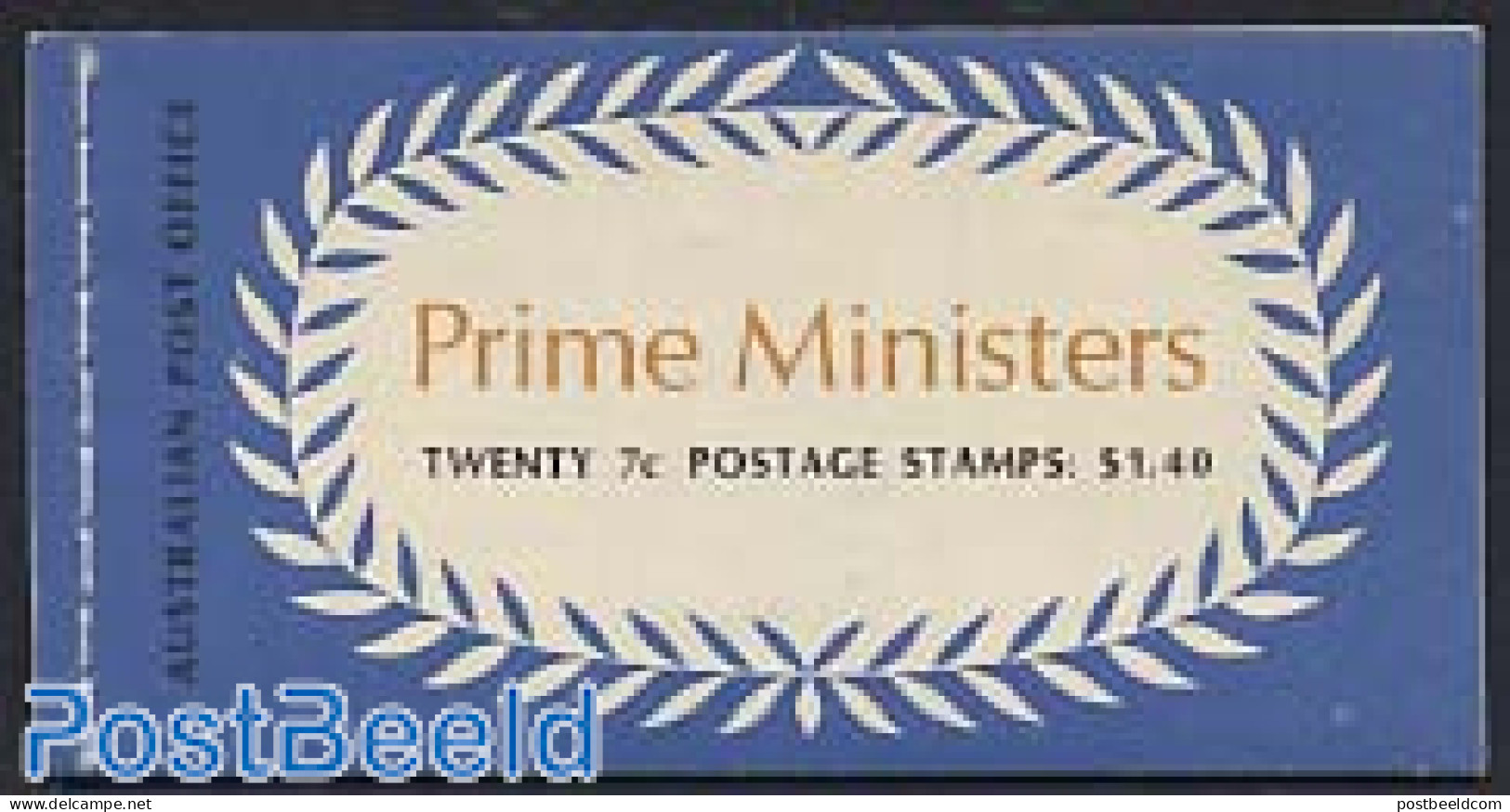 Australia 1972 Prime Ministers Booklet With 5x4v, Mint NH, History - Politicians - Stamp Booklets - Neufs
