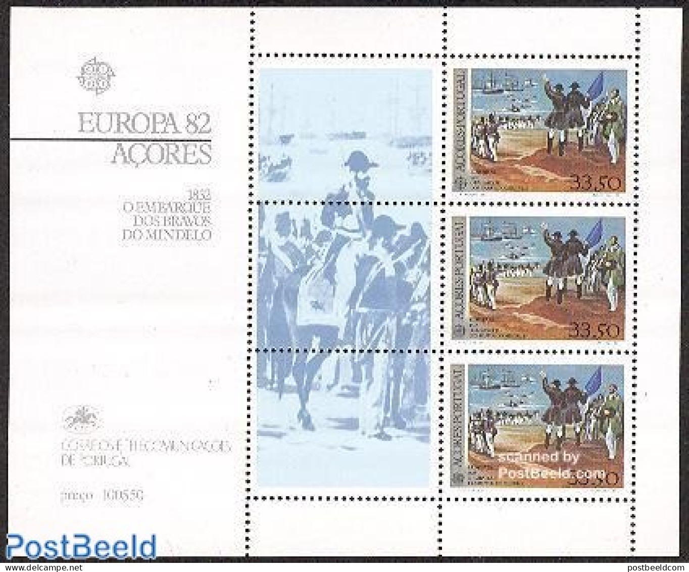 Azores 1982 Europa, Return Of Mindelo Heroes S/s, Mint NH, History - Transport - Europa (cept) - Explorers - Ships And.. - Erforscher