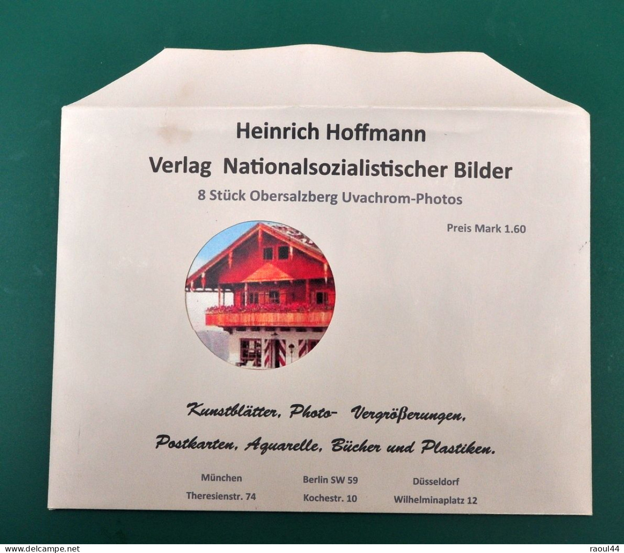 8 Photos D'Obersalzberg,  Envelope Heinrich Hoffman + 2 Cartes Postales - Guerre, Militaire