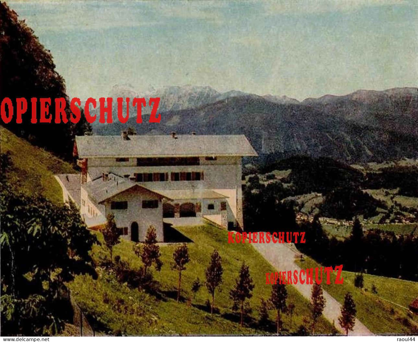 8 Photos D'Obersalzberg,  Envelope Heinrich Hoffman + 2 Cartes Postales - Guerre, Militaire