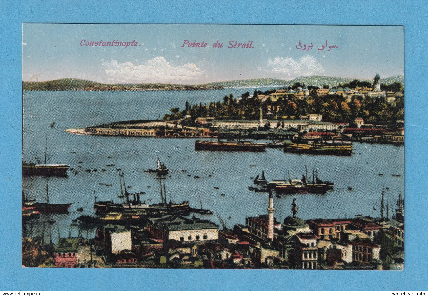 642 TURKEY TURQUIA ESTAMBUL ISTANBUL CONSTANTINOPLA POINTE DE SERAIL RARE POSTACRD - Turkey