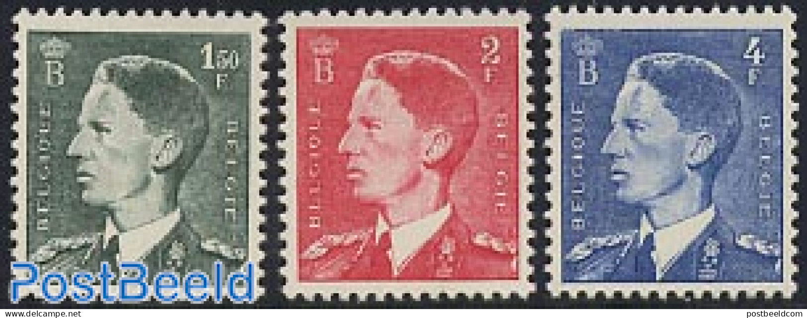 Belgium 1952 Definitives 3v, Mint NH - Unused Stamps