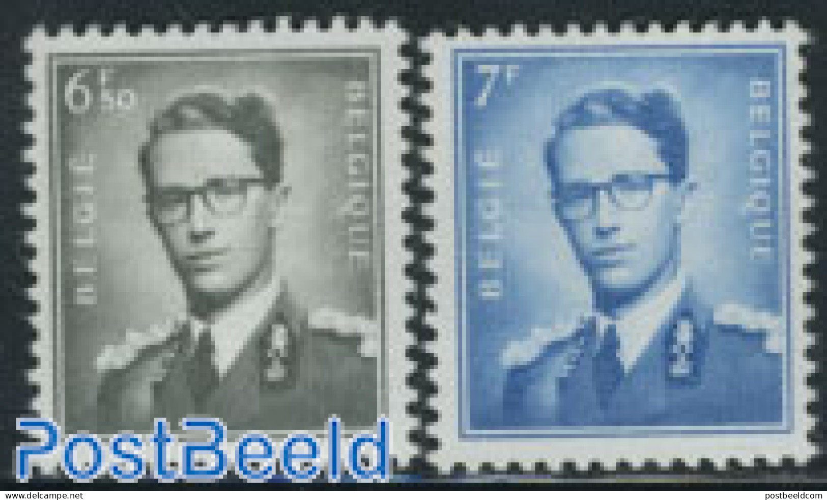 Belgium 1960 Definitives 2v, Normal Paper, Mint NH - Unused Stamps