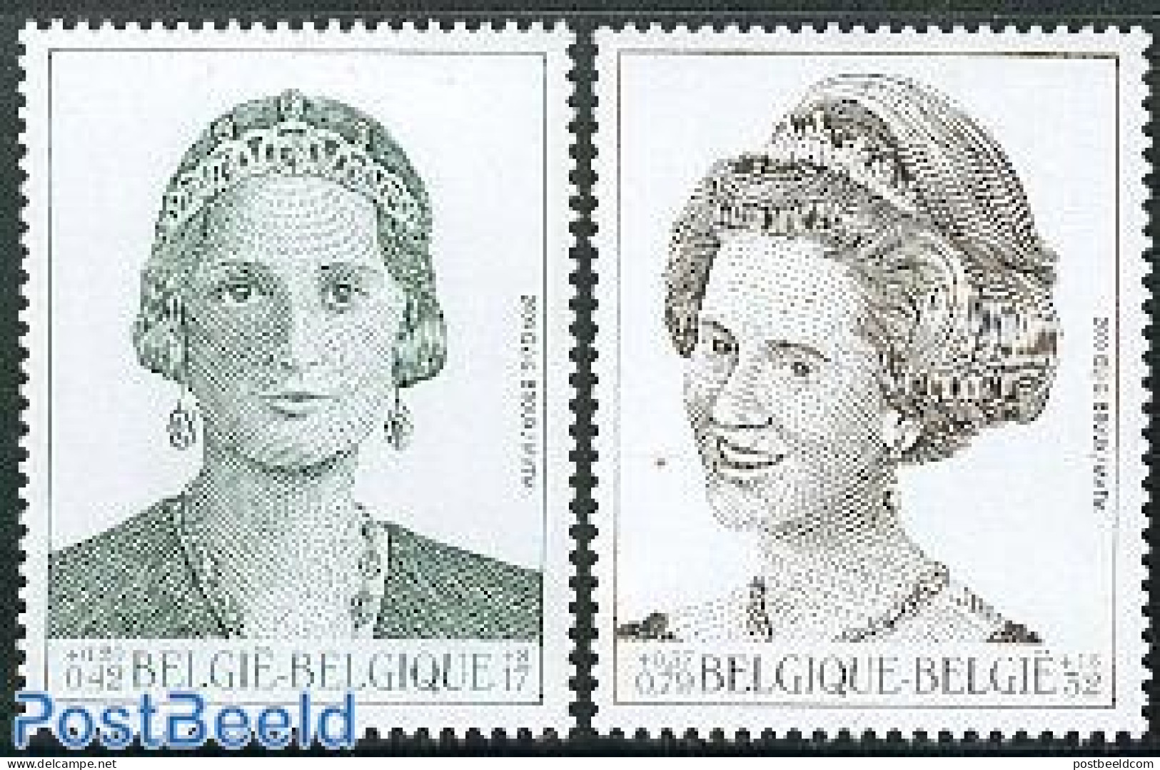 Belgium 2000 Philately, Queens 2v, Mint NH, History - Kings & Queens (Royalty) - Unused Stamps