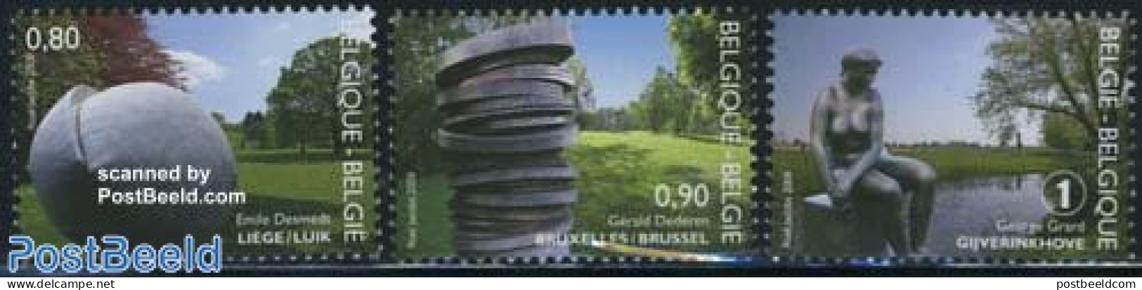 Belgium 2008 Tourism 3v, Mint NH, Various - Tourism - Art - Sculpture - Neufs