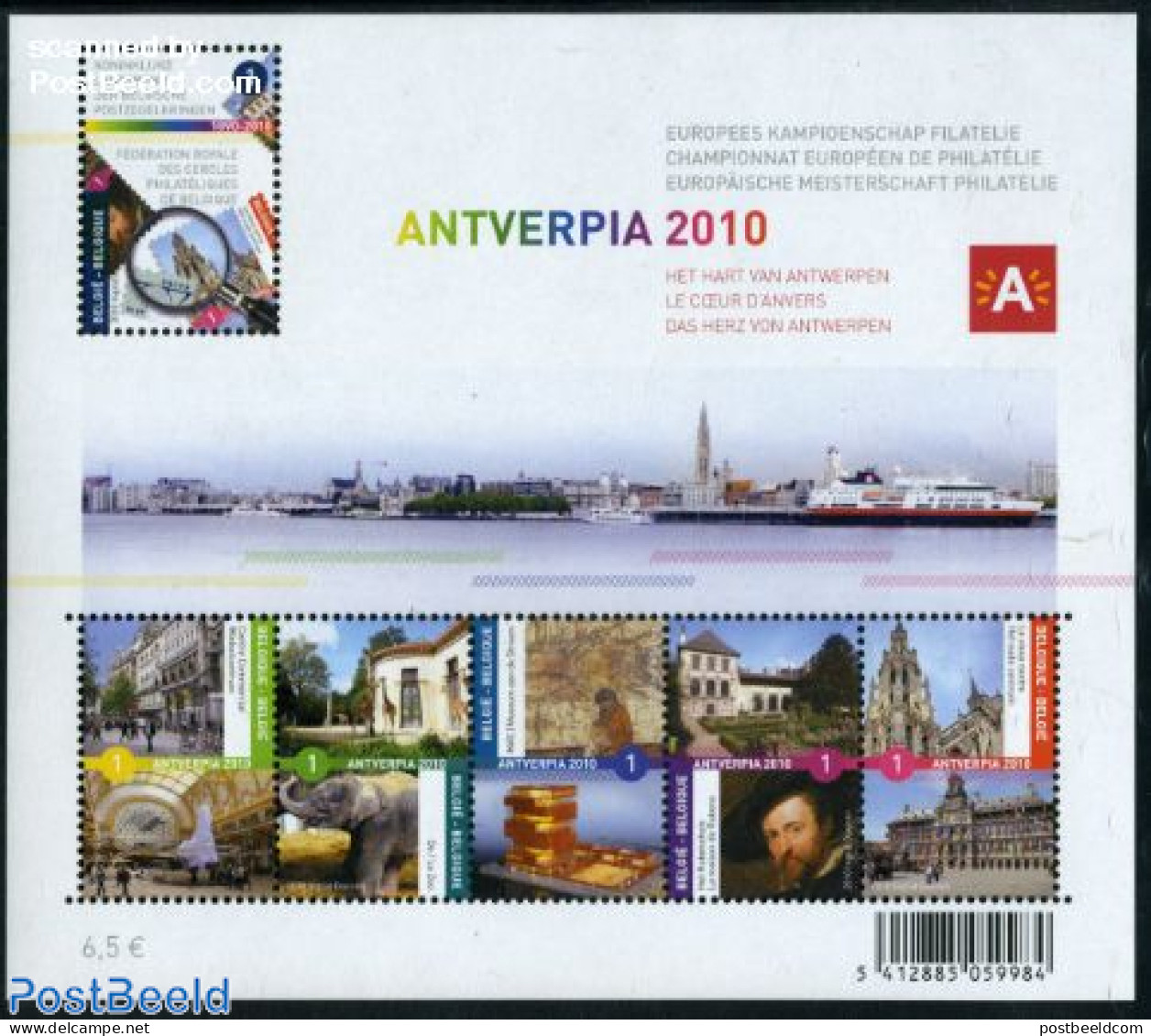 Belgium 2010 Antverpia 2010 S/s, Mint NH, Nature - Religion - Sport - Various - Animals (others & Mixed) - Elephants -.. - Neufs