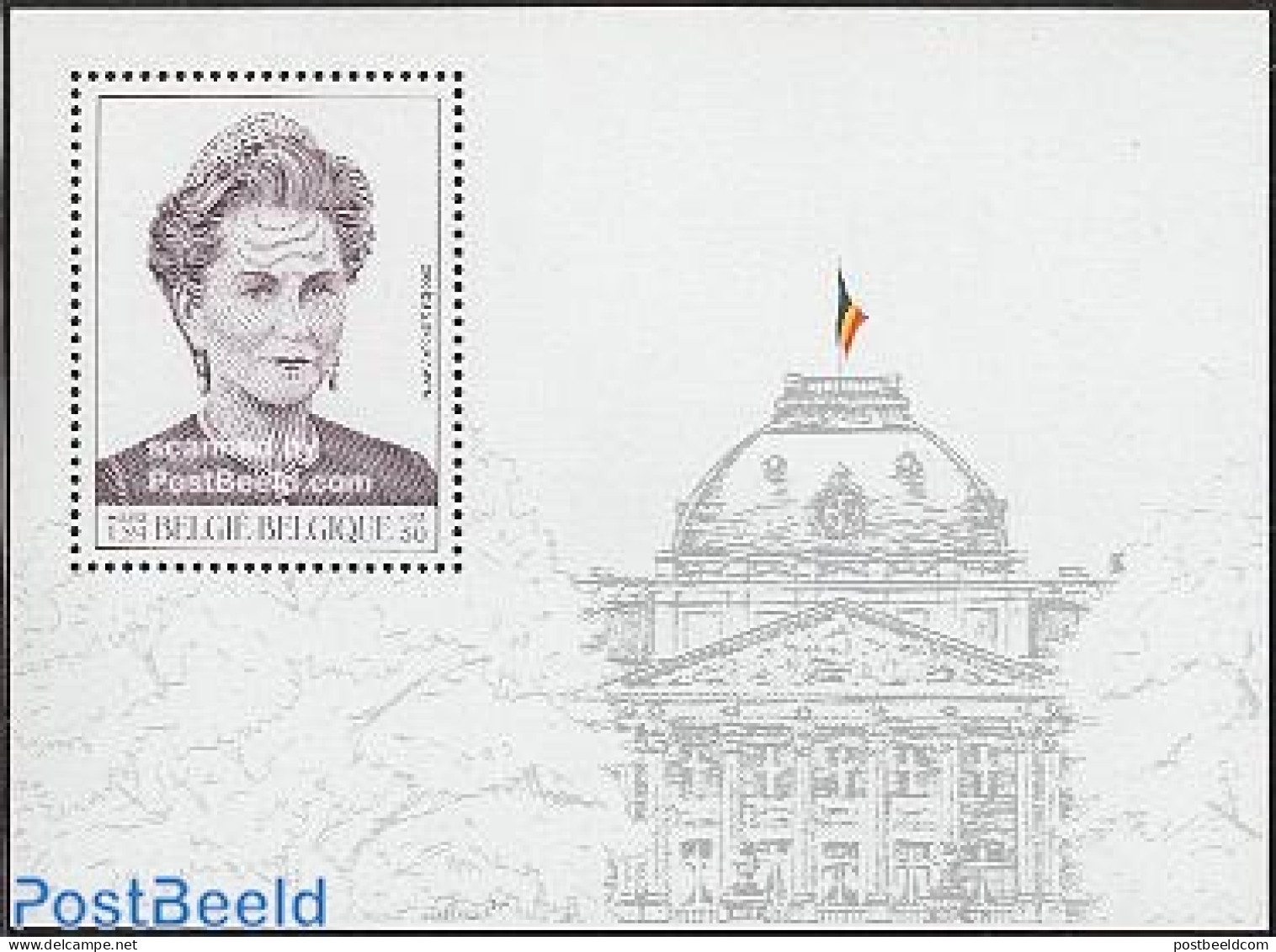 Belgium 2000 Queen Paola S/s, Mint NH, History - Kings & Queens (Royalty) - Unused Stamps