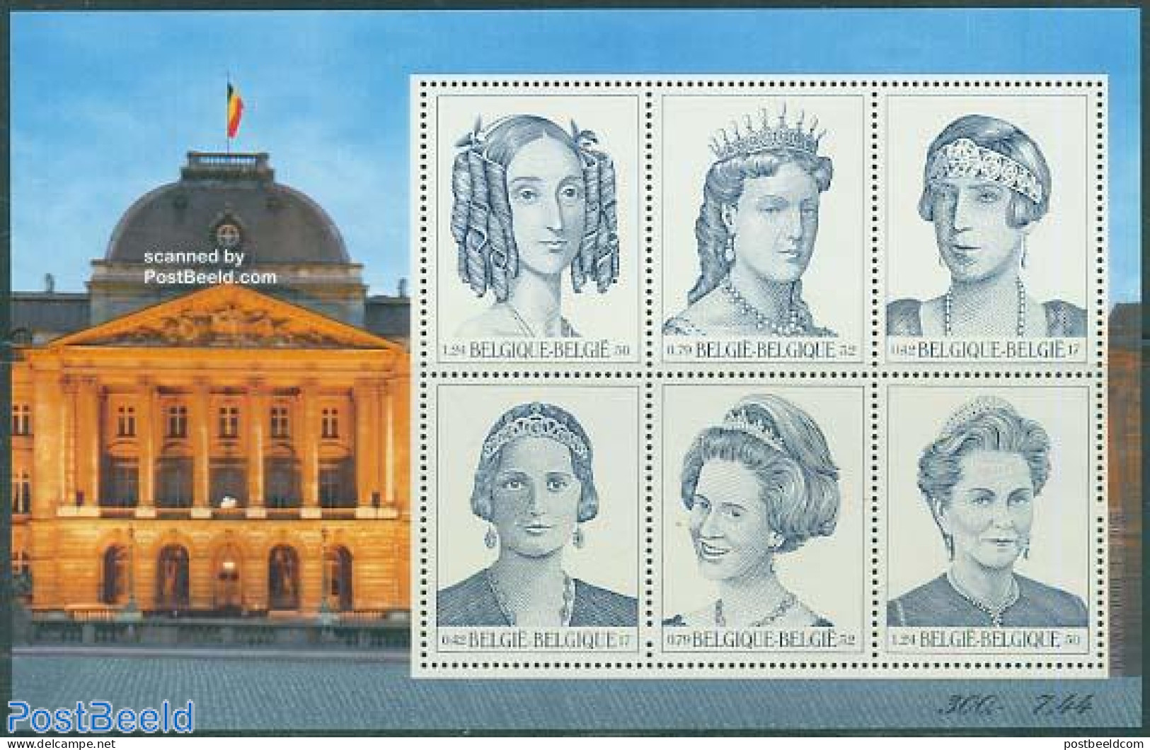 Belgium 2001 Philately, Queens 6v M/s, Mint NH, History - Kings & Queens (Royalty) - Unused Stamps