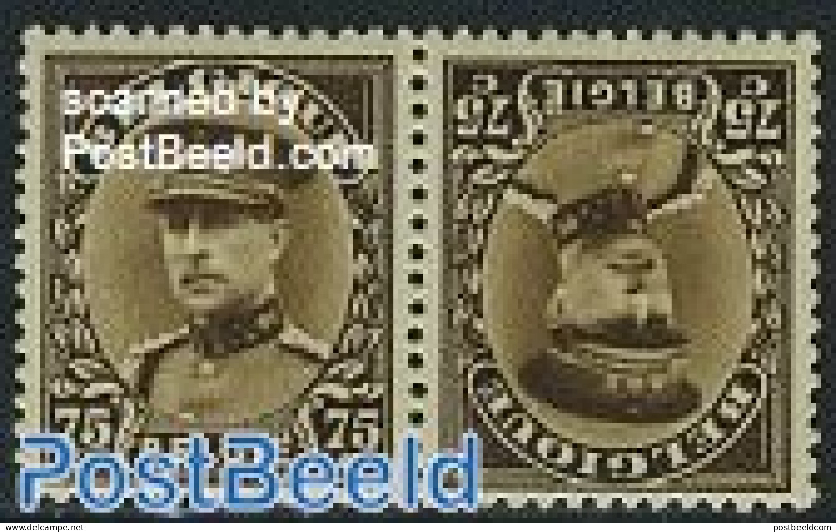 Belgium 1932 Definitive Tete Beche Pair, Unused (hinged) - Neufs