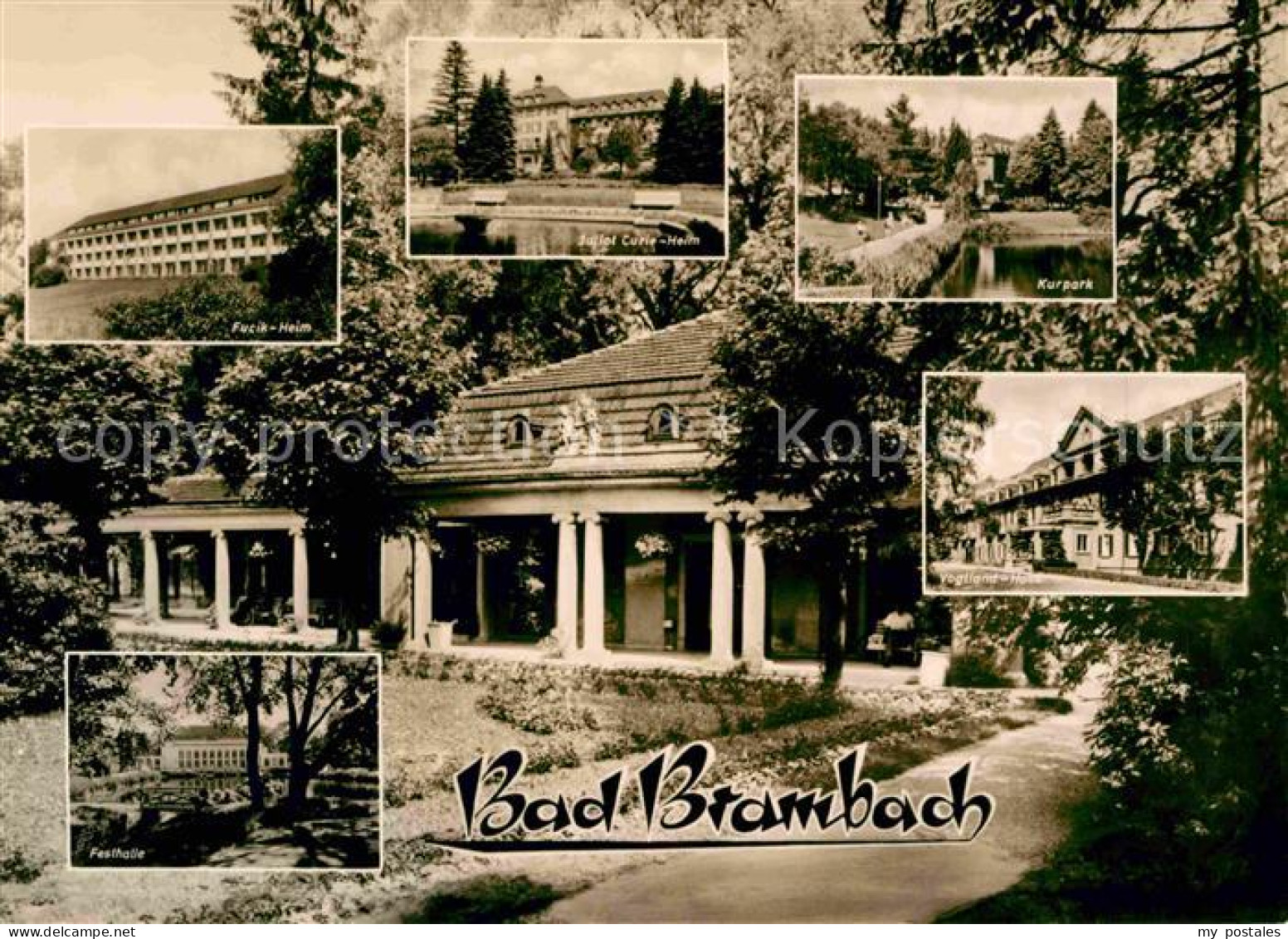 72639496 Brambach Bad Festhalle Vogtland Haus Kurpark Curie Heim Fucik  Brambach - Bad Brambach