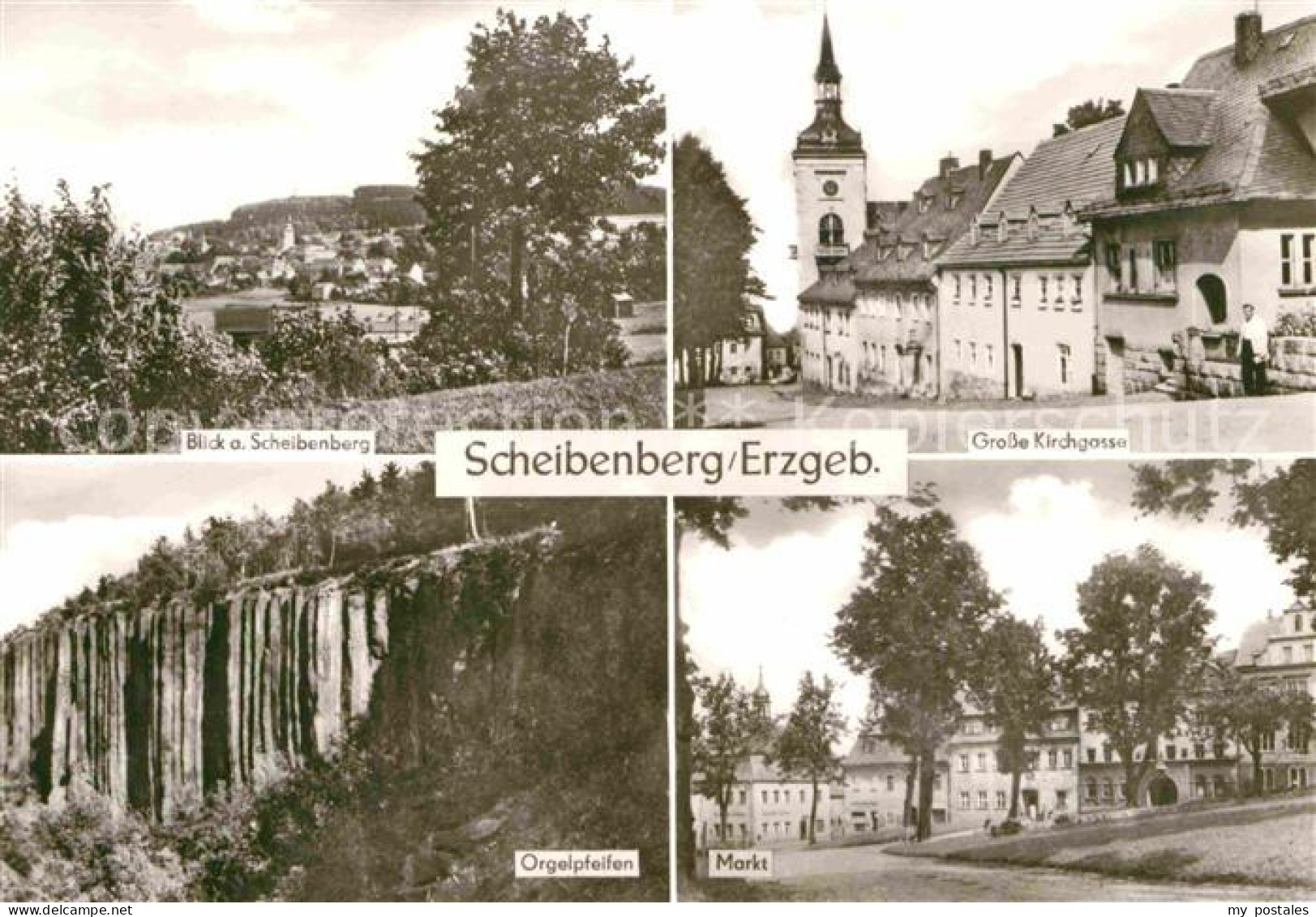 72639491 Scheibenberg Markt Orgelpfeifen Kirchgasse Scheibenberg - Scheibenberg