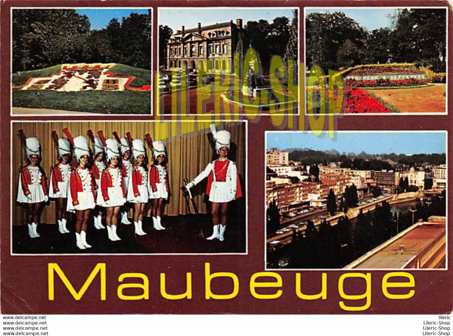 MAUBEUGE (59) - CPM 1969 MULTI VUES - PORTE DE MONS ET MONUMENT AUX MORTS - LES MAJORETTES - EDIT. LA CIGOGNE - Maubeuge