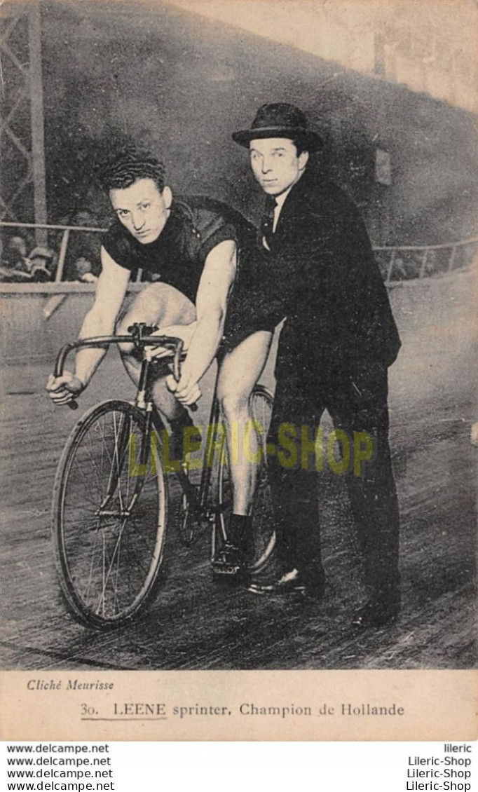 WIELERSPORT CICLISMO CYCLING BERNARD LEENE SPRINTER CHAMPION DE HOLLANDE  Cliché Meurisse ± 1928 - Cycling