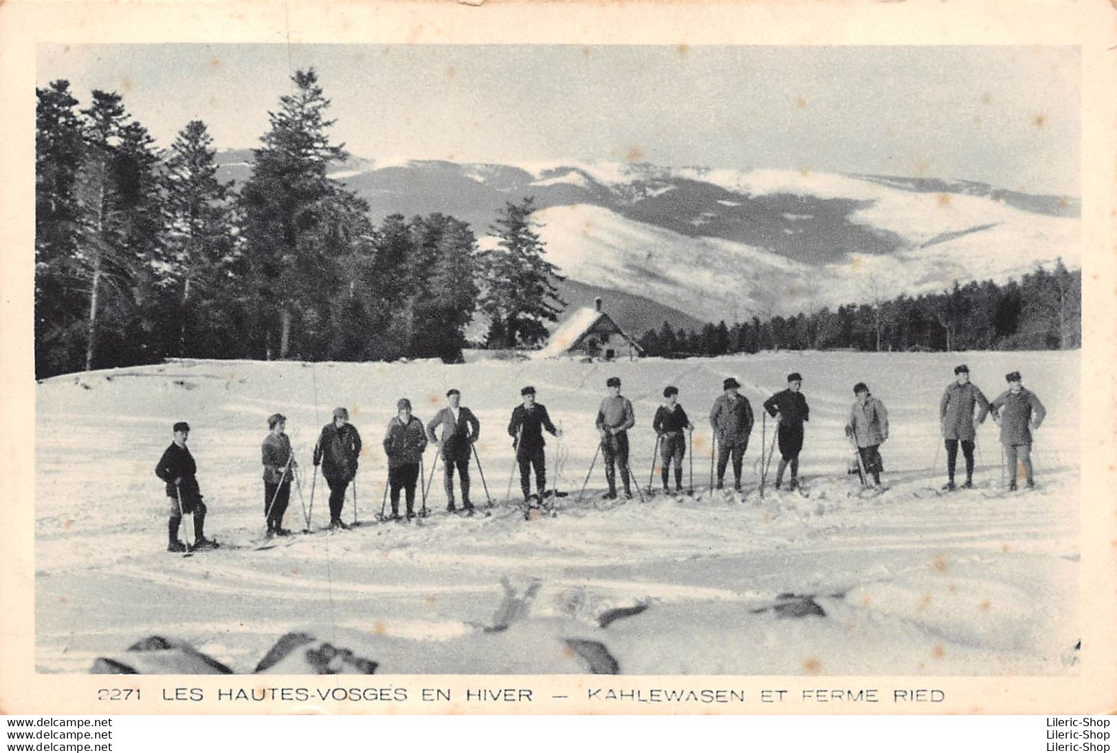 SPORTS D HIVER ▬ SKI►CPA 1939 ►KAHLENWASEN (68) ►Skieurs Près De La Ferme Ried ►IMPR. ÉDIT. BRAUN & Cie - Winter Sports