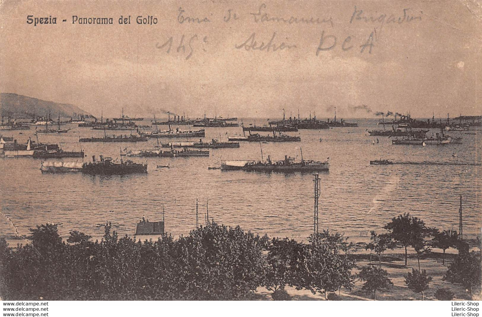 WW1 - CARTOLINA SPEZIA PANORAMA DEL GOLFO - REGIA MARINA ITALIANA - Guerra 1914-18