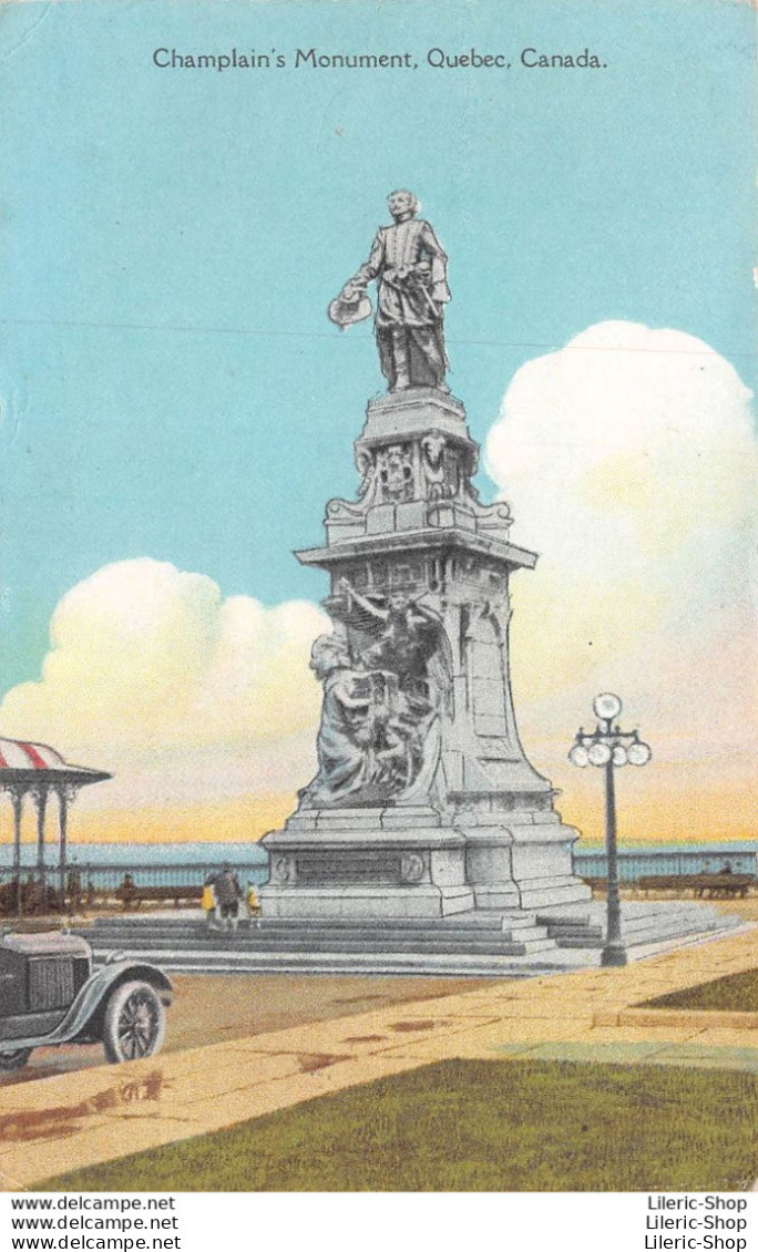 VINTAGE POSTCARD  ±1920 -The Champlain Monument, Quebec, Canada  - The Post Card & Greeting Card CO LTD., TORONTO - Québec - La Cité